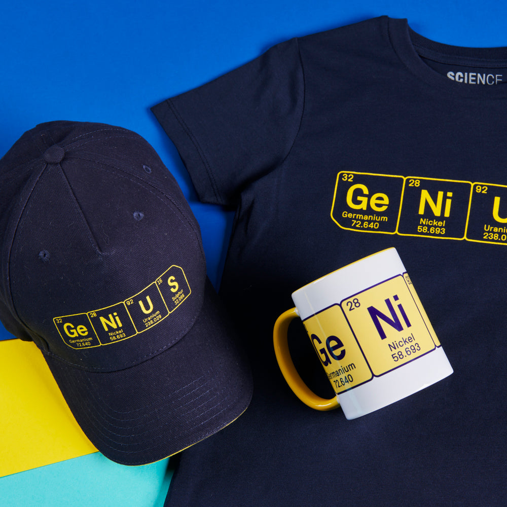 Science Museum GeNiUS Collection - Cap, Mug & T-shirts - Periodic Table - Science Museum Shop