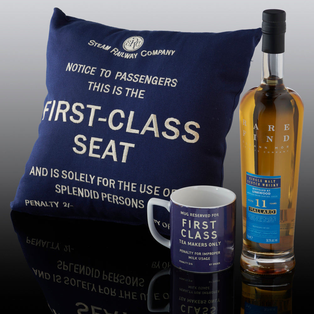 National Railway Museum Mallard Whisky Limited Edition with mug & cushion -Train, Locomotive Gifts - Science Museum Shop