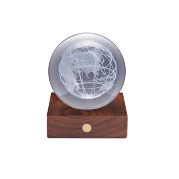 Gingko Design Amber Crystal Light - World Globe 5-Science Museum Shop