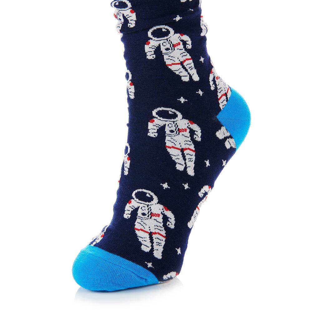 Science Museum Space Socks Set of 3 - Astronaut design in detail - Science Museum Shop