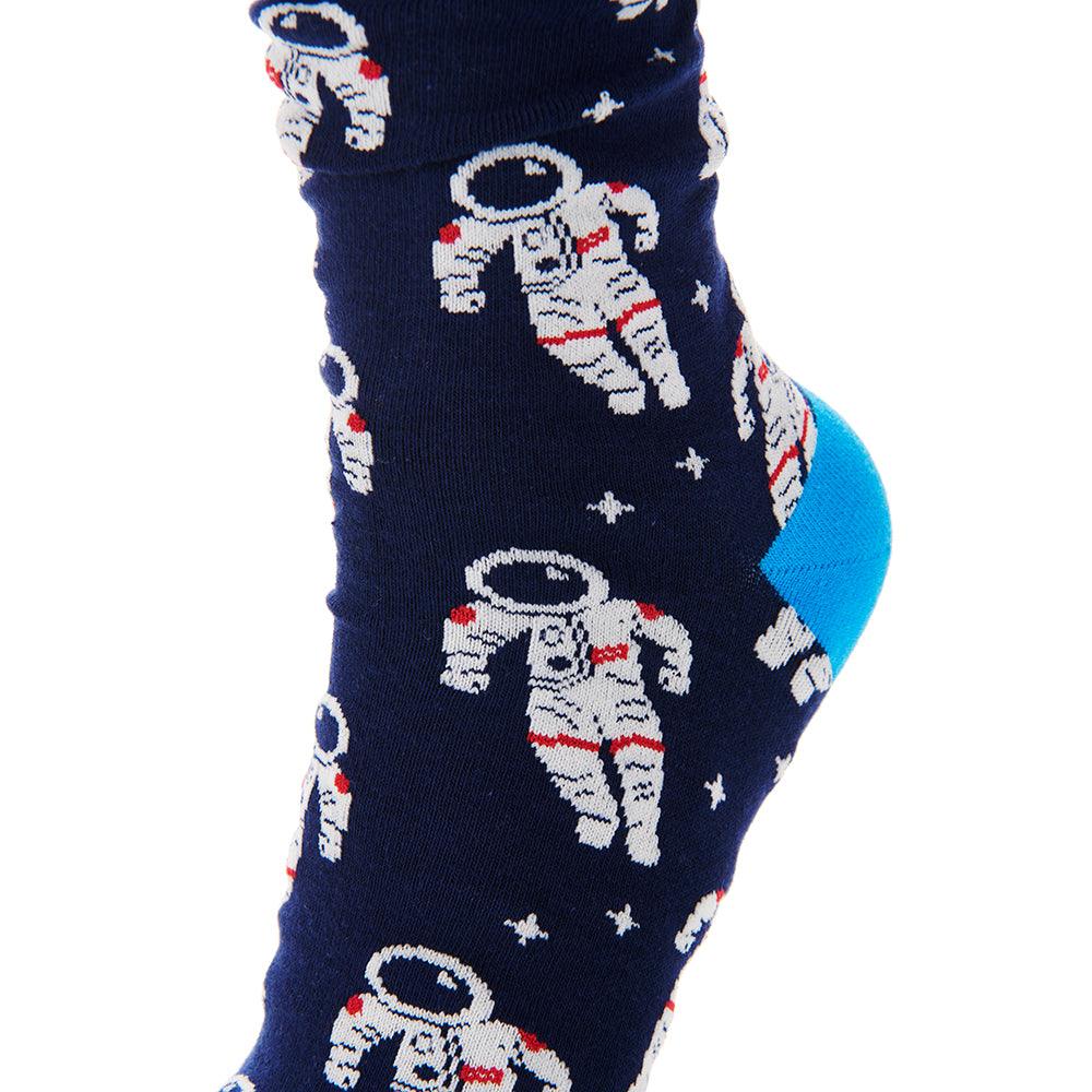 Science Museum Space Socks Set of 3 - Astronaut design in detail 2 - Science Museum Shop