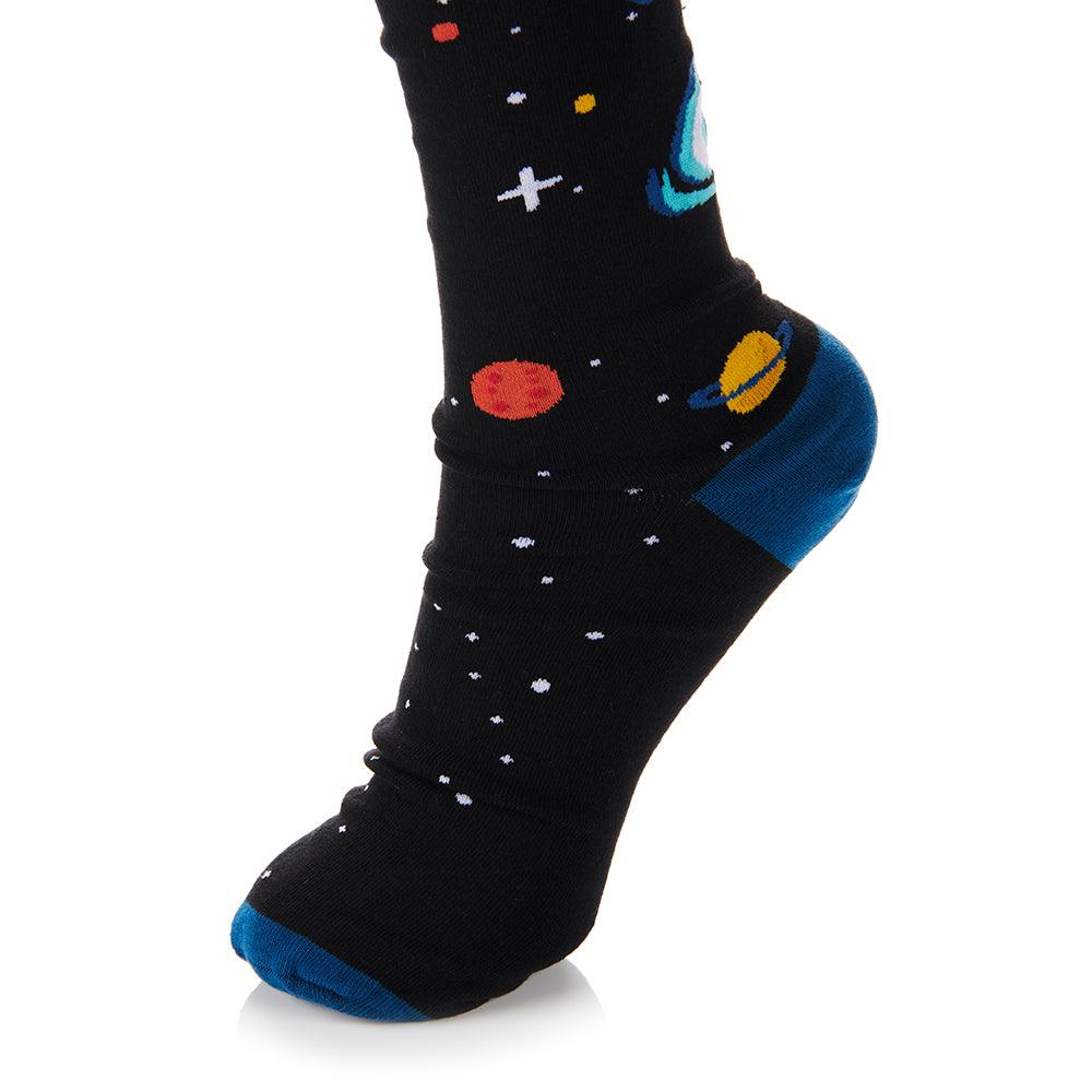 Science Museum Space Socks Set of 3 - Planets design in detail - Science Museum Shop