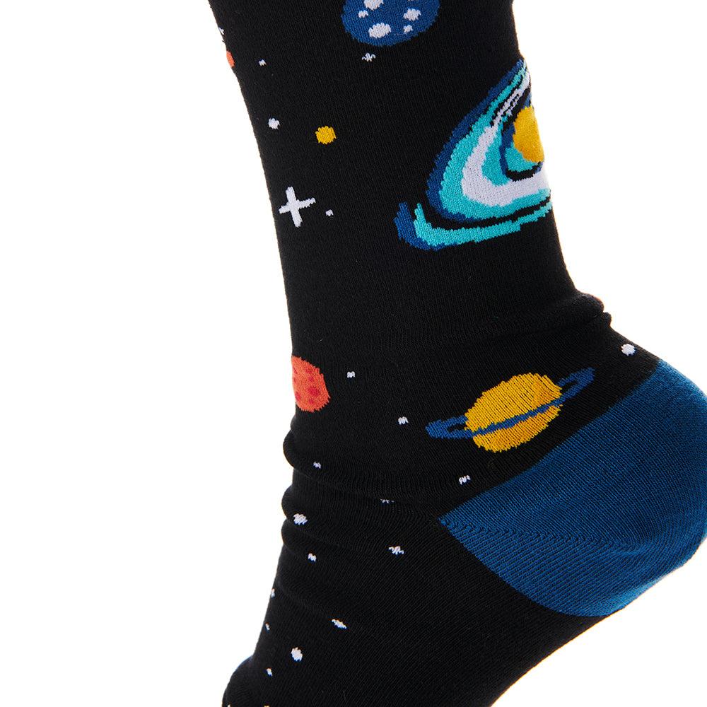 Science Museum Space Socks Set of 3 - Planets design in detail 2 - Science Museum Shop