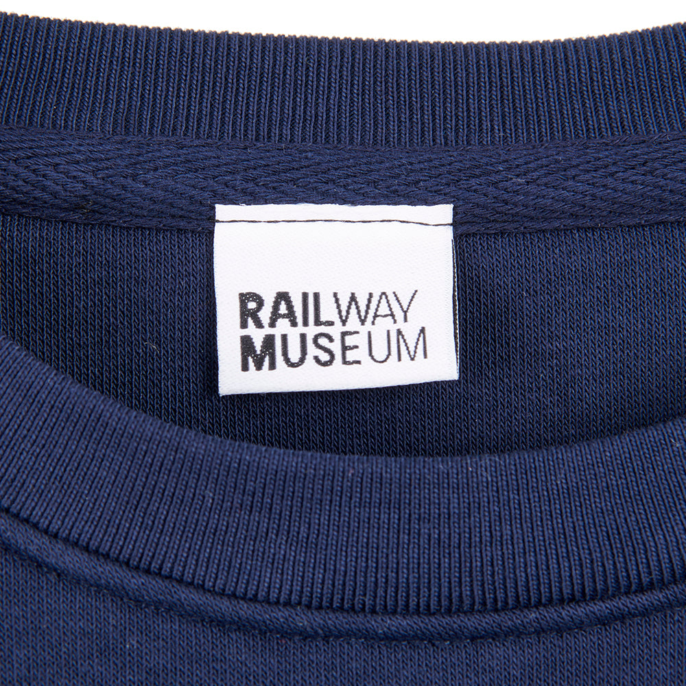National Railway Museum Mallard Fact File Adult Sweatshirt - detail - Train, Locomotive Clothing -Science Museum Shop