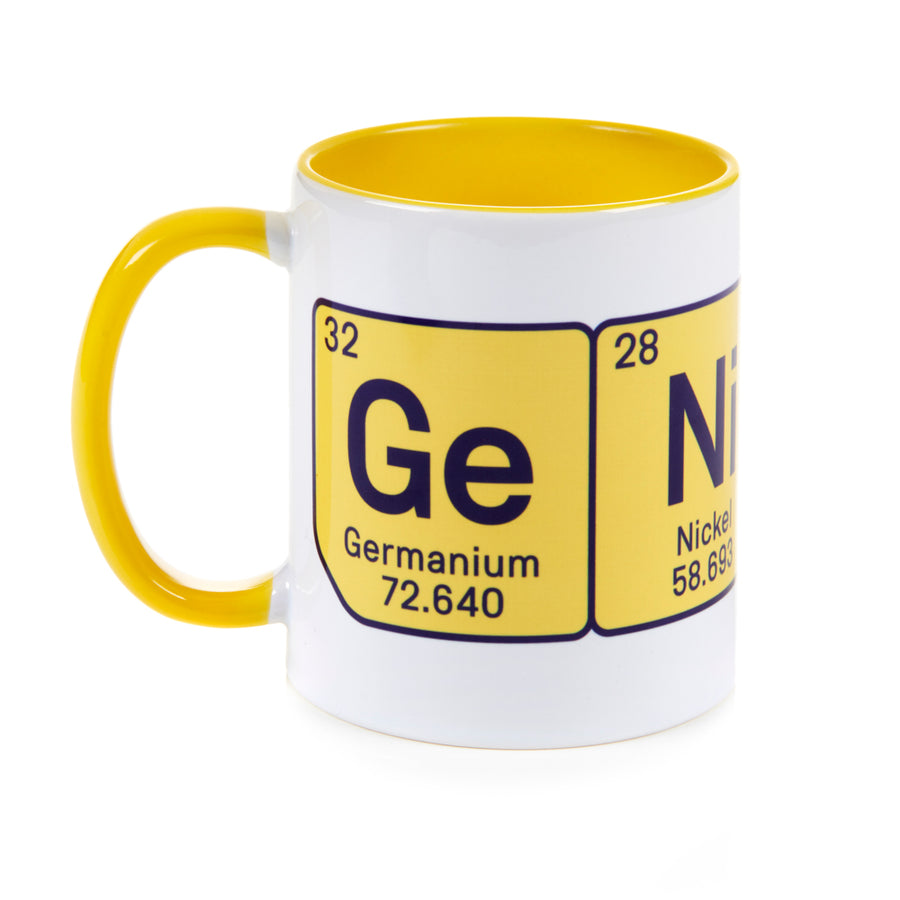 Science Museum GeNiUS Mug - front - Periodic Table - Gift - Science Museum Shop