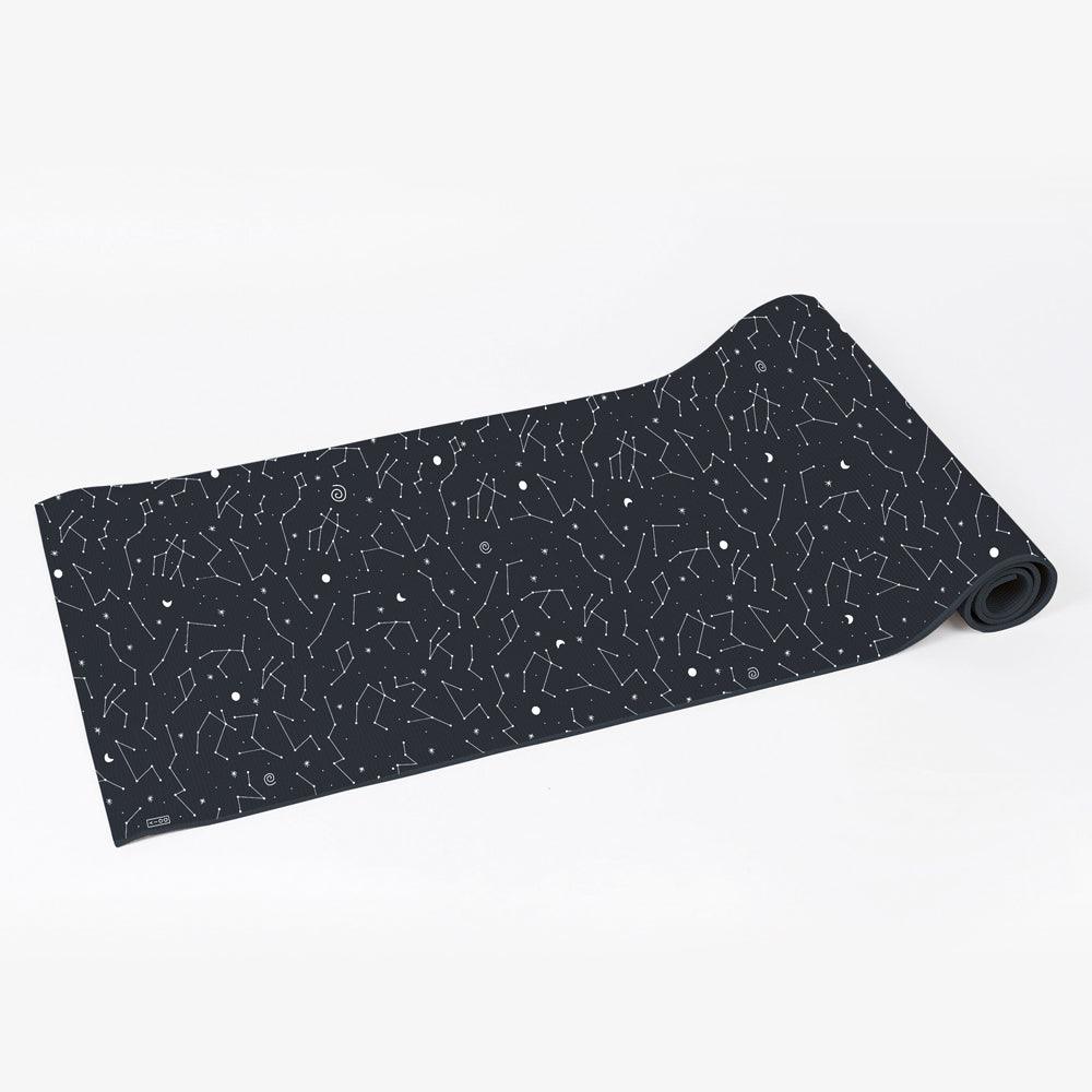 Galaxy Rubber Yoga Mat Celestial Colorful Space Themed Nerdy