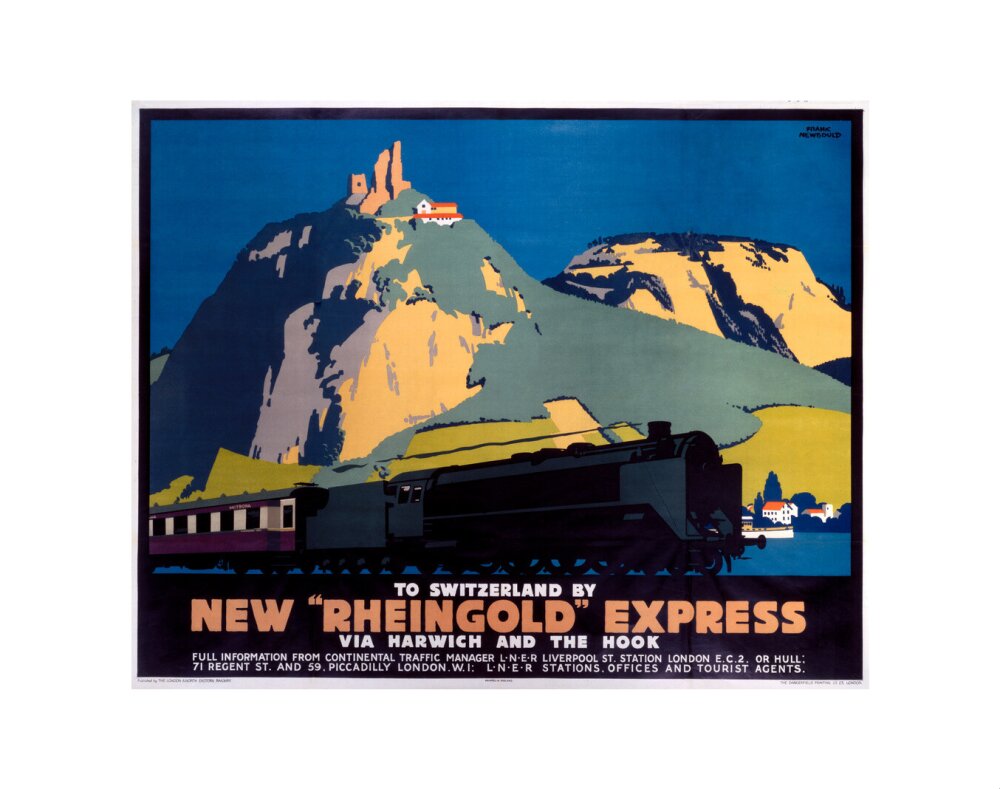 New Rheingold Express', LNER poster, 1935. | Science Museum Shop