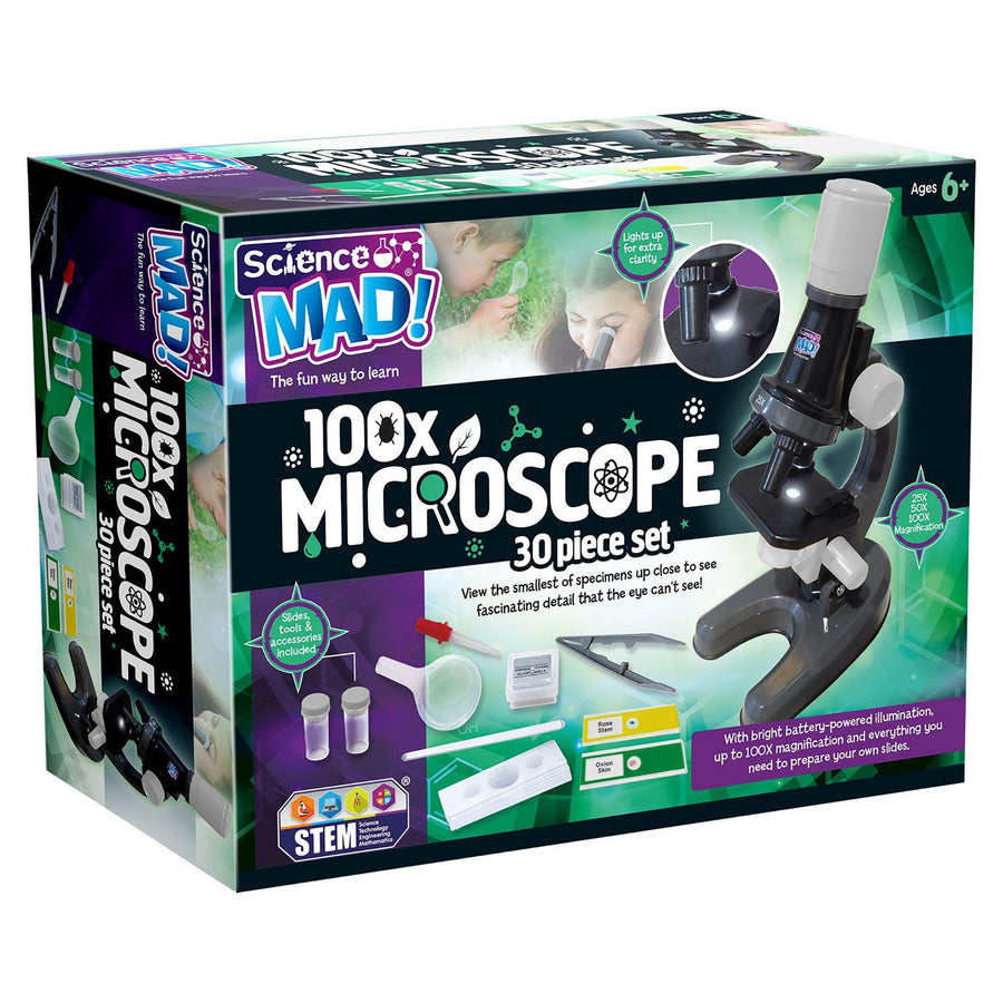 Science Mad Microscope 100x - Scientific Instruments - Science Museum Shop
