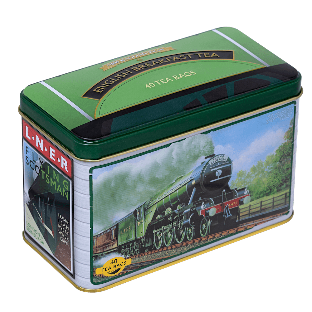Flying Scotsman Tea Tin - Drink - National Railway Museum - Train, Locomotive Gifts -Science Museum Shop