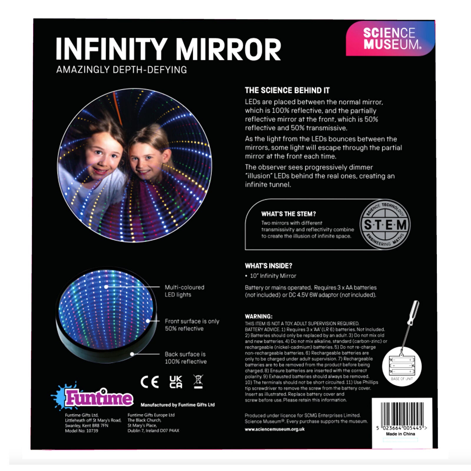 Science Museum Light Up Infinity Mirror | Science Museum Shop