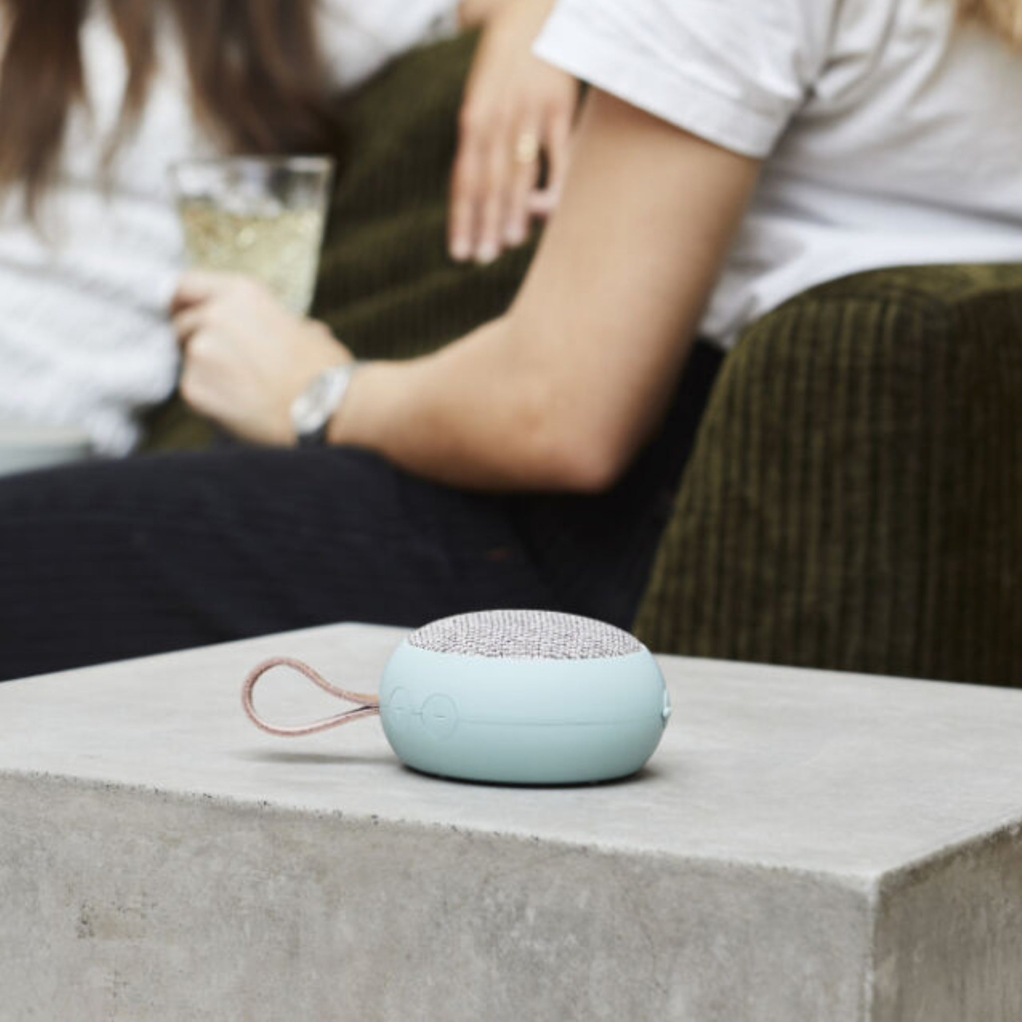 Kreafunk aGO 2 Fabric Bluetooth Speaker - Green Home Tech - Science Museum Shop