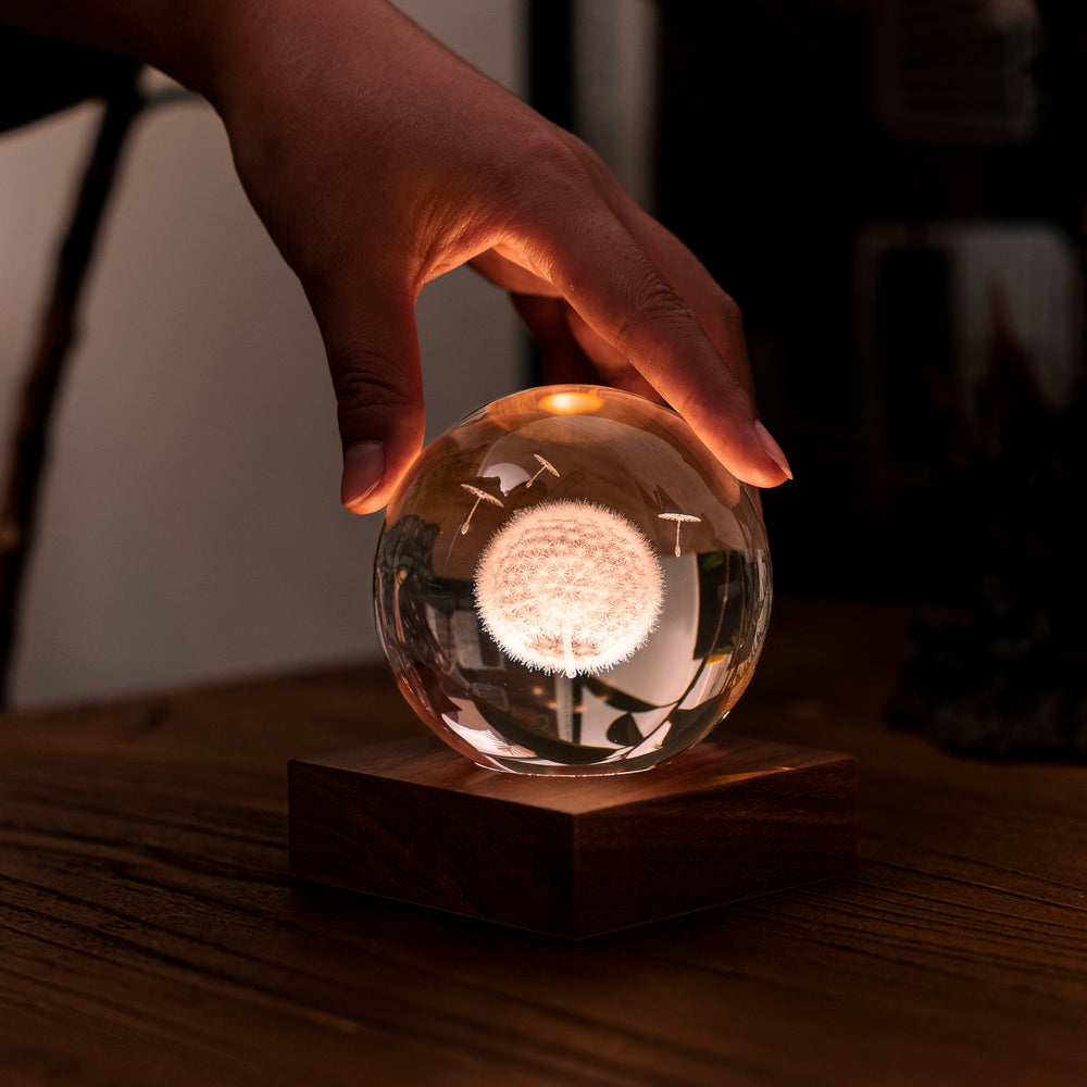 Gingko Design Amber Light 3D Laser - Dandelion Home Tech - Science Museum Shop