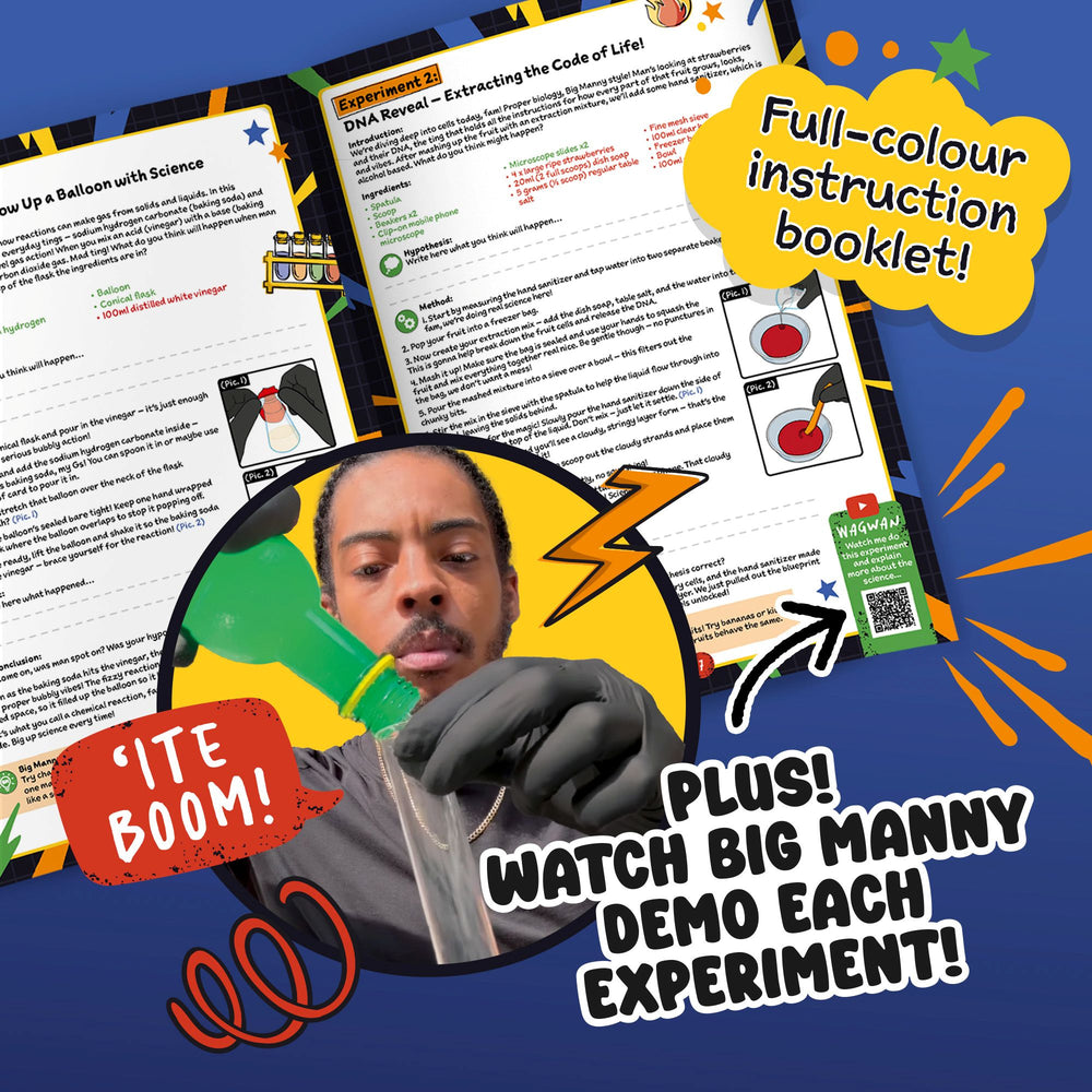 Big Manny Science Innit Epic Chemistry Kit Experiments - Science Museum Shop