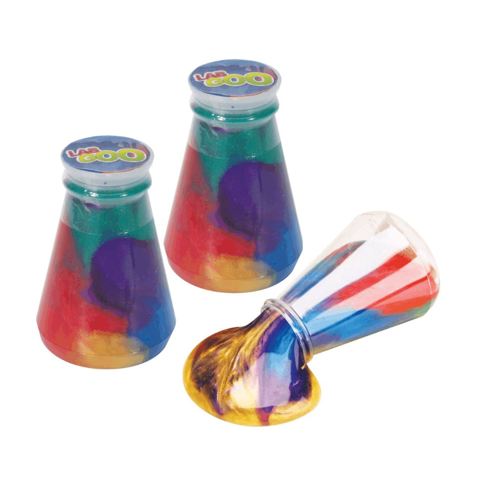 Rainbow Mixed Colour Slime Set of 3 Flex & Stretch - Science Museum Shop