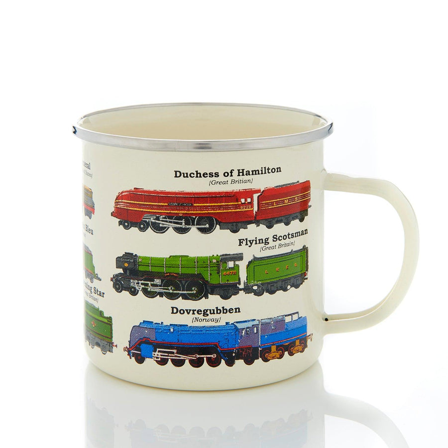 Enamel Trains Mug - Mugs - Science Museum Shop