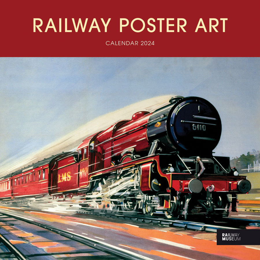 National Railway Museum - Railway Poster Art Wall 2024 Calendar