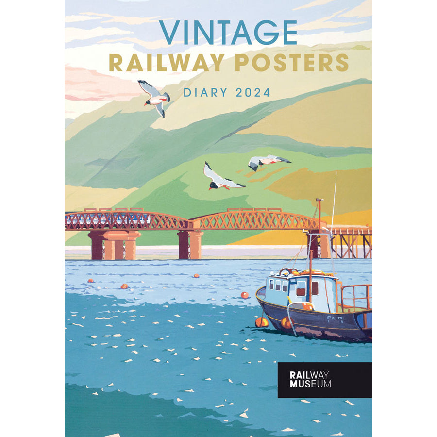 National Railway Museum Vintage Railway Posters A5 2024 Diary