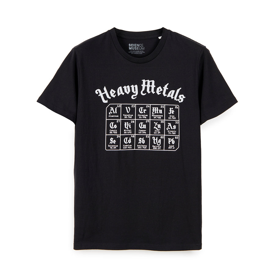 Science Museum Heavy Metals T-Shirt - Periodic Table - Science Museum Shop
