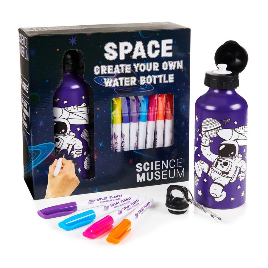 Science Museum Colour-in Space Water Bottle  - Science Museum Shop