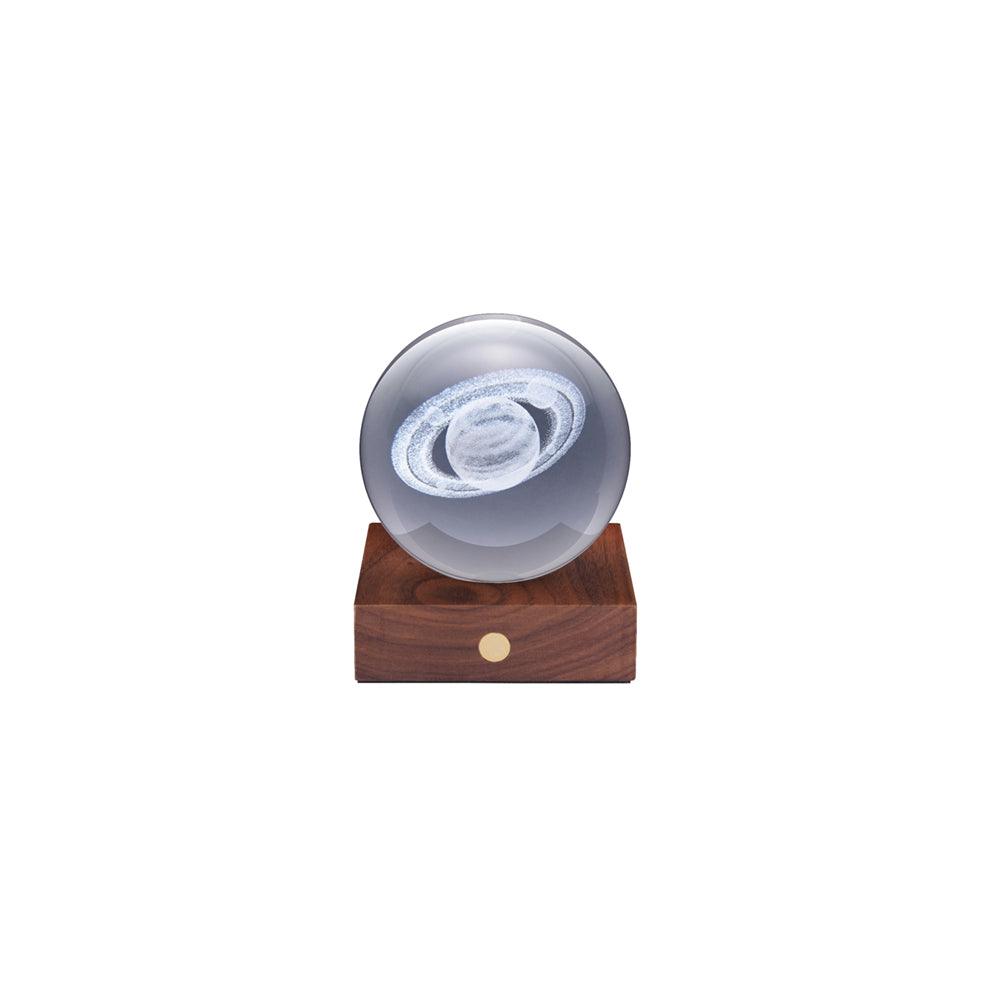 Gingko Design Amber Crystal Light - Saturn - off light - Science Museum Shop