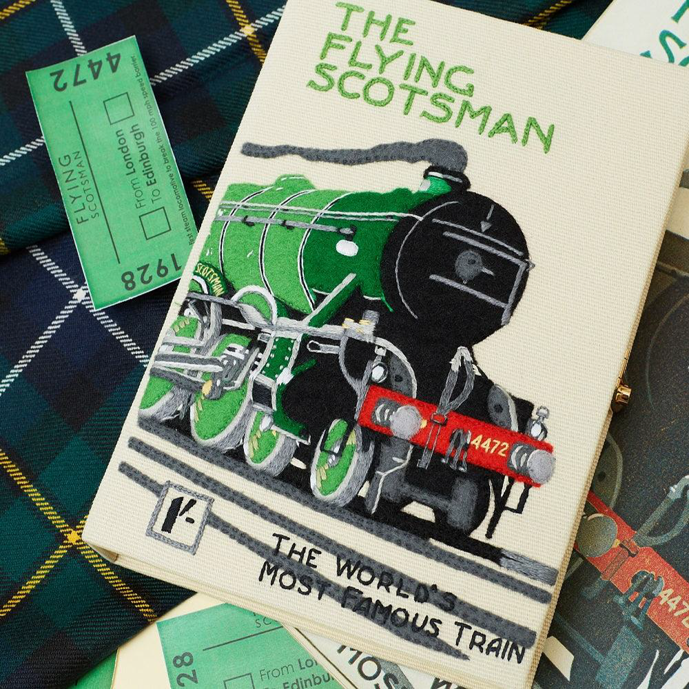 Flying Scotsman World's Most Famous Train Clutch Bag by Olympia Le-Tan