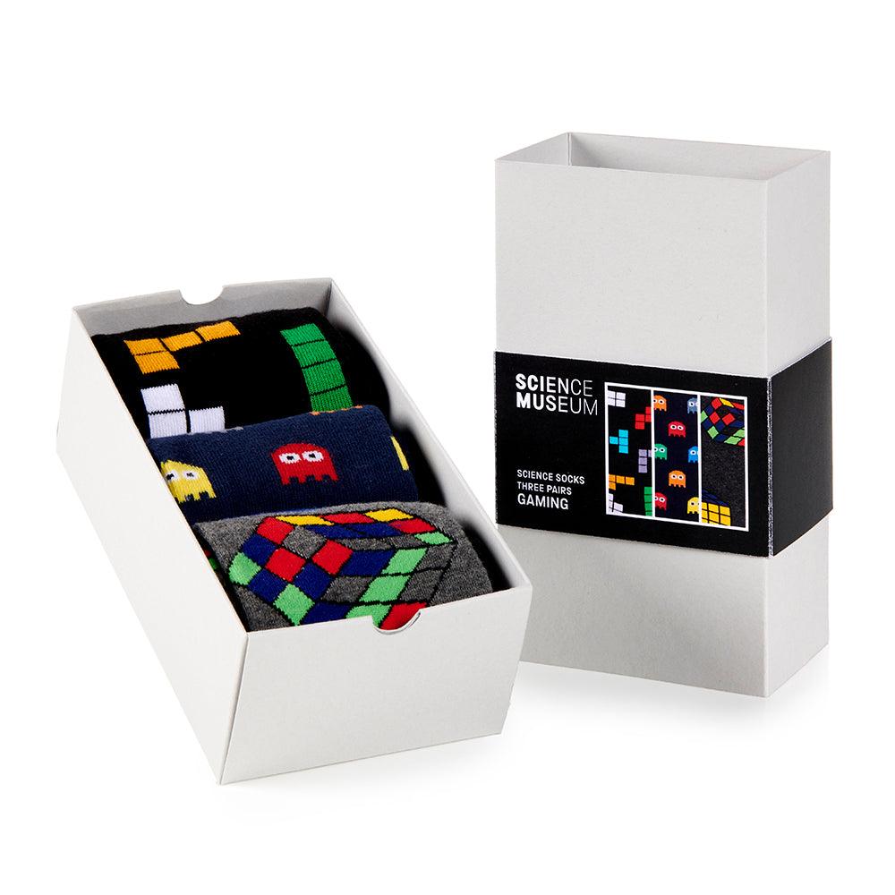 Science Museum Gaming Socks Set of 3 - Size 8-11 Textile Accessories - Science Museum Shop