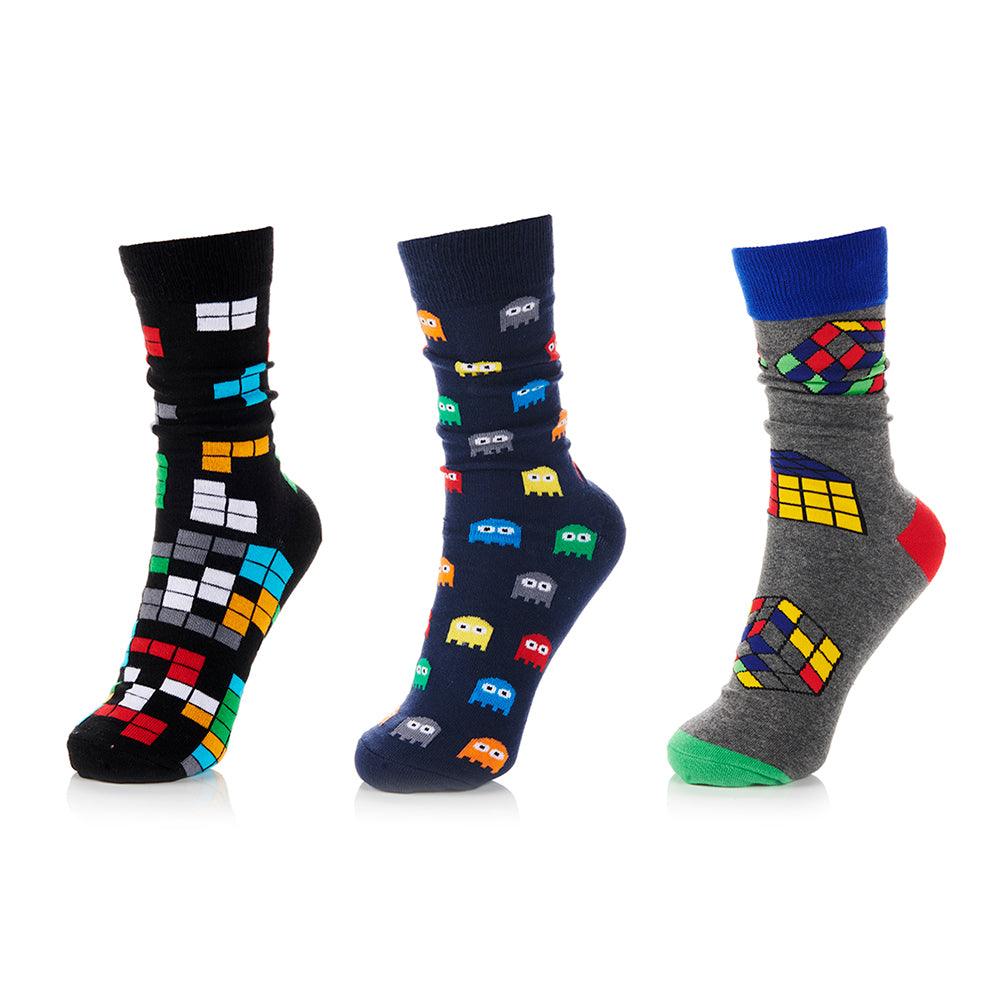Science Museum Gaming Socks Set of 3 - Size 8-11 Textile Accessories - Science Museum Shop