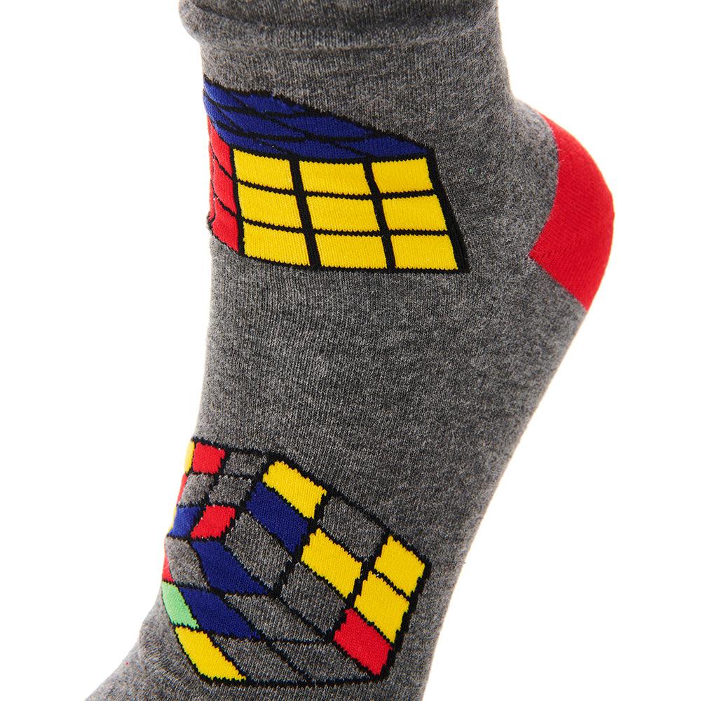 Science Museum Gaming Socks Set of 3 - Rubik's Cube design Detail 2 - Science Museum Shop