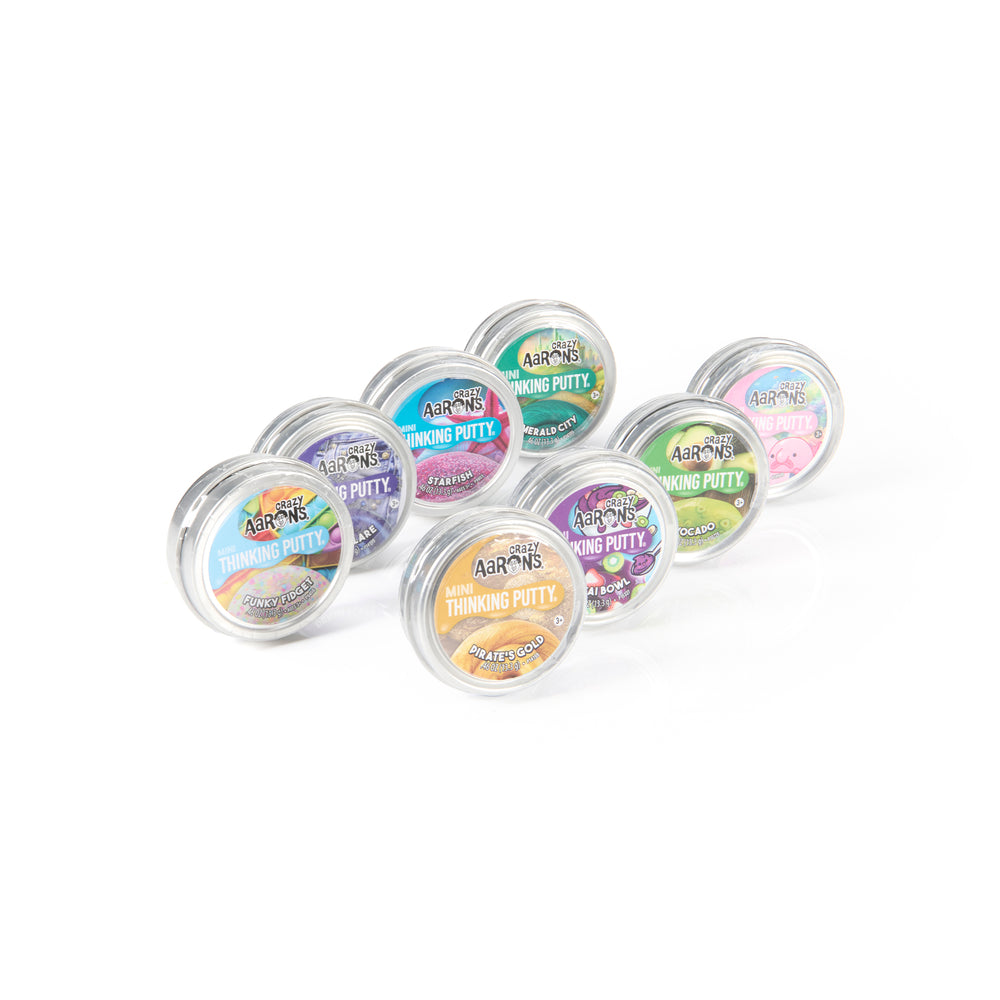Crazy Aarons Thinking Putty Mini Tins Set of 4 Flex & Stretch - Science Museum Shop