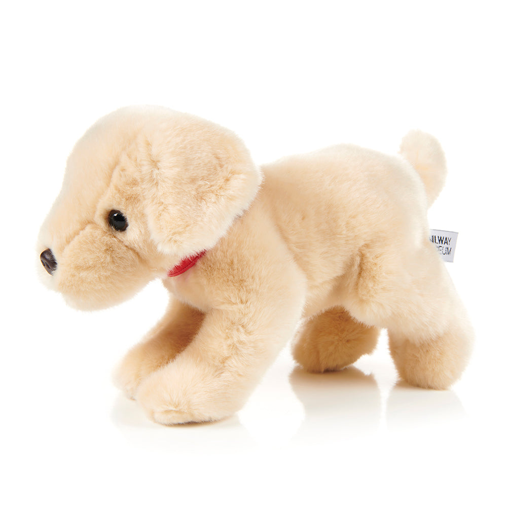 National Railway Museum Cuddly Plush Station Labrador - side - Trian, Locomotive Toy & Gift -Science Museum Shop