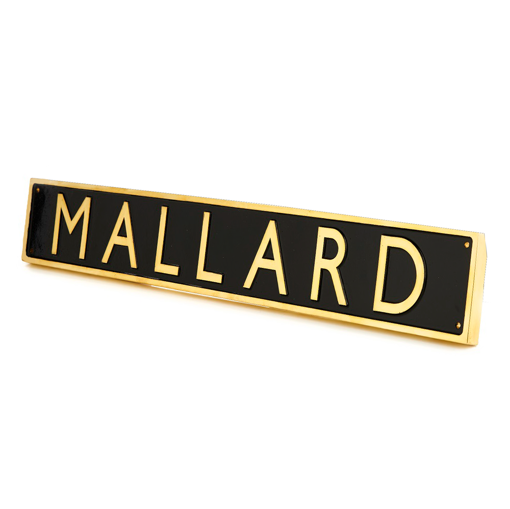 Mallard Nameplate Medium Metal Signs - Science Museum Shop