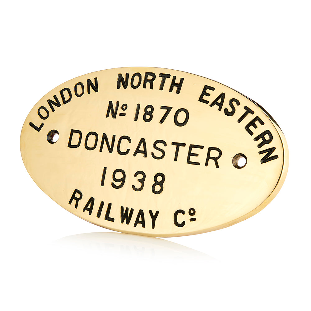 Mallard Doncaster Works Plate Metal Signs - Science Museum Shop