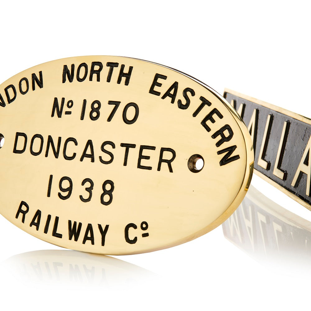 Mallard Doncaster Works Plate Metal Signs - Science Museum Shop