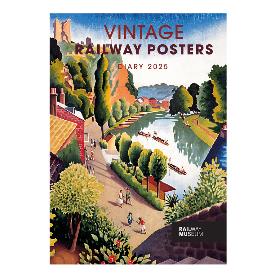 National Railway Museum Vintage Railway Posters A5 2025 Diary - Train, Locomotive Gifts - Science Museum Shop