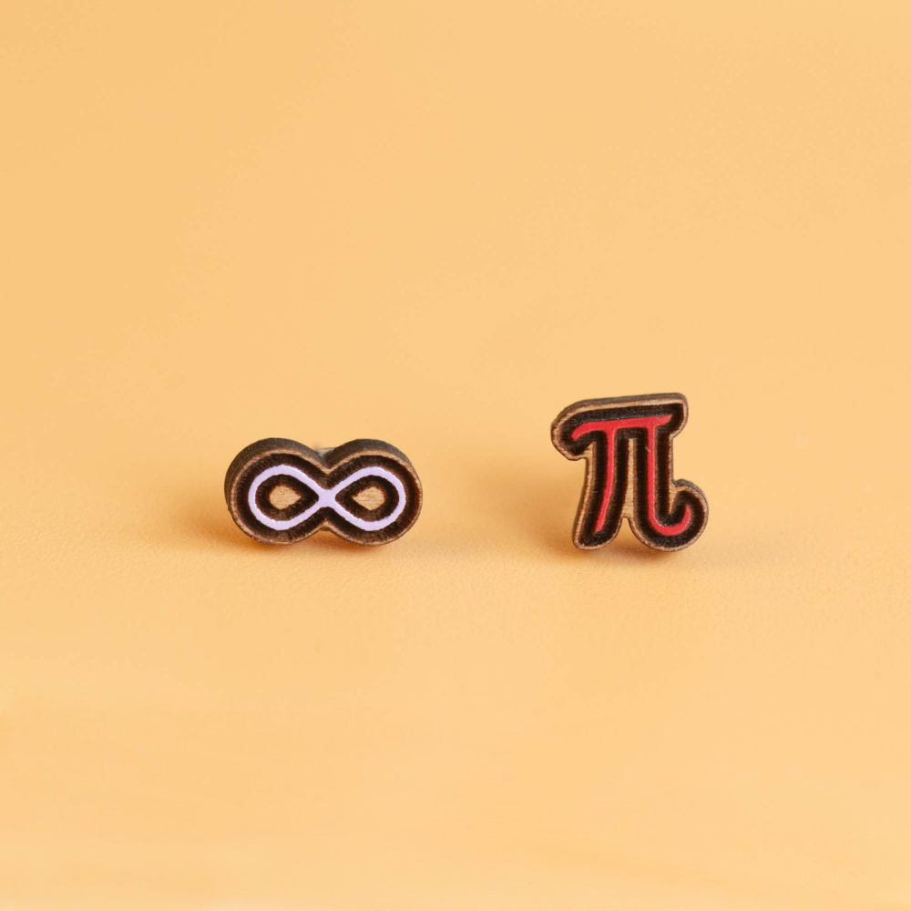 Science Museum Pi Infinity Earrings | Science Museum Shop