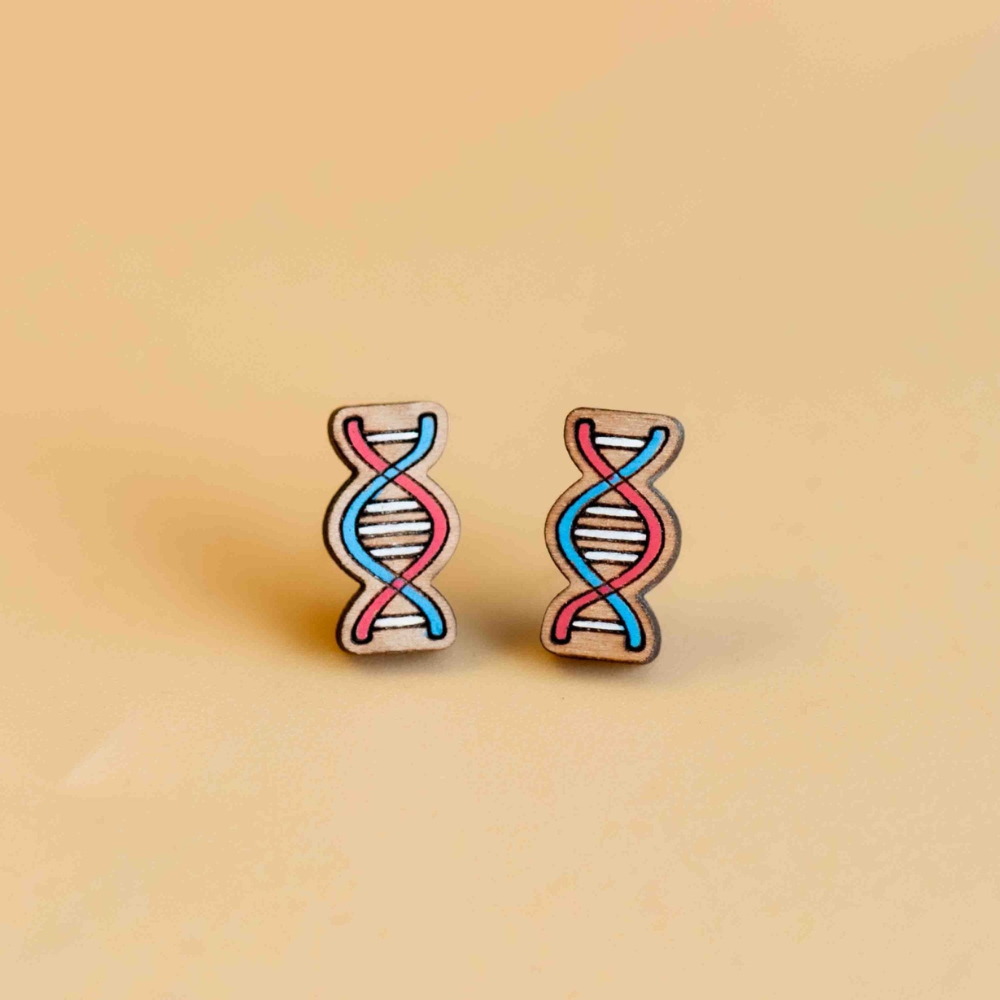 Science Museum DNA Helix Earrings Jewellery - Science Museum Shop