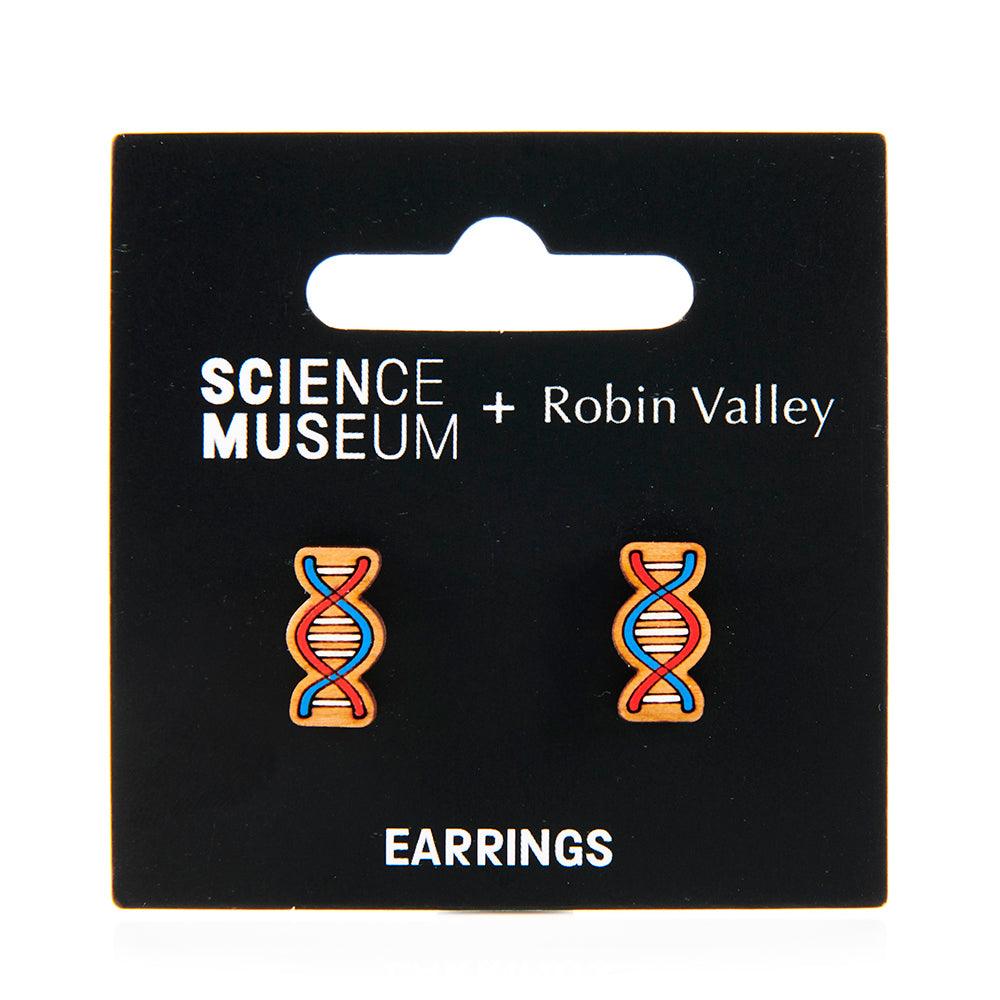Science Museum DNA Helix Earrings Jewellery - Science Museum Shop