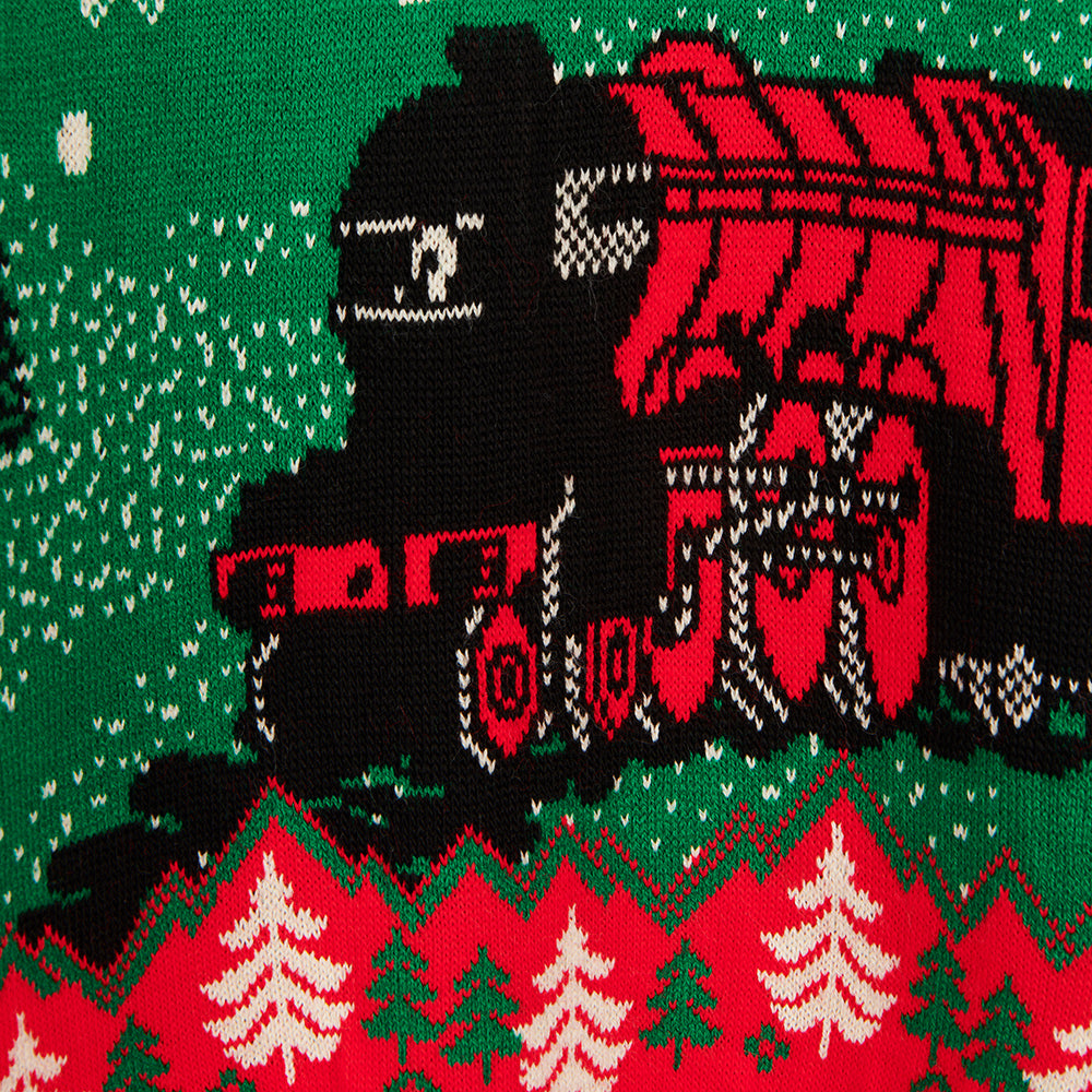 National Railway Museum Kids' Red Train Christmas Jumper