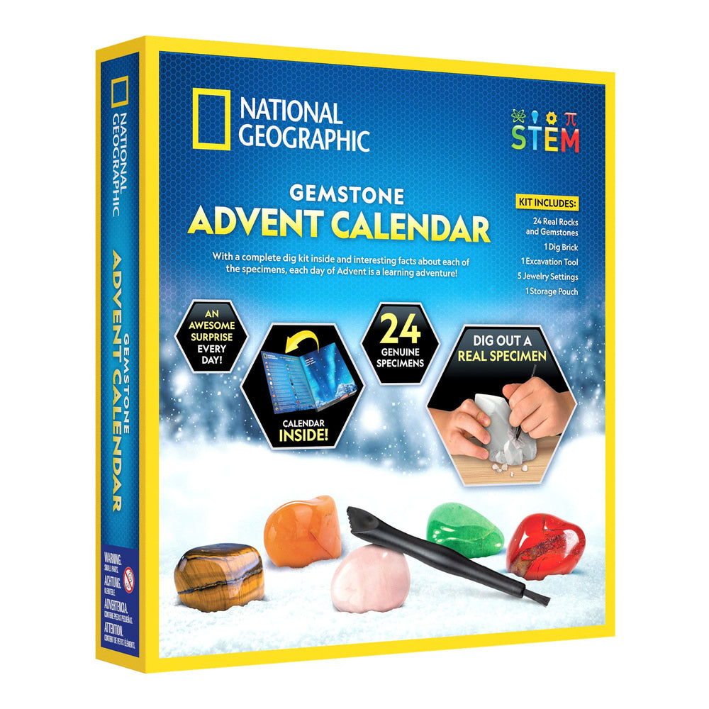National Geographic Gemstone Advent Calendar Gemstones - Science Museum Shop