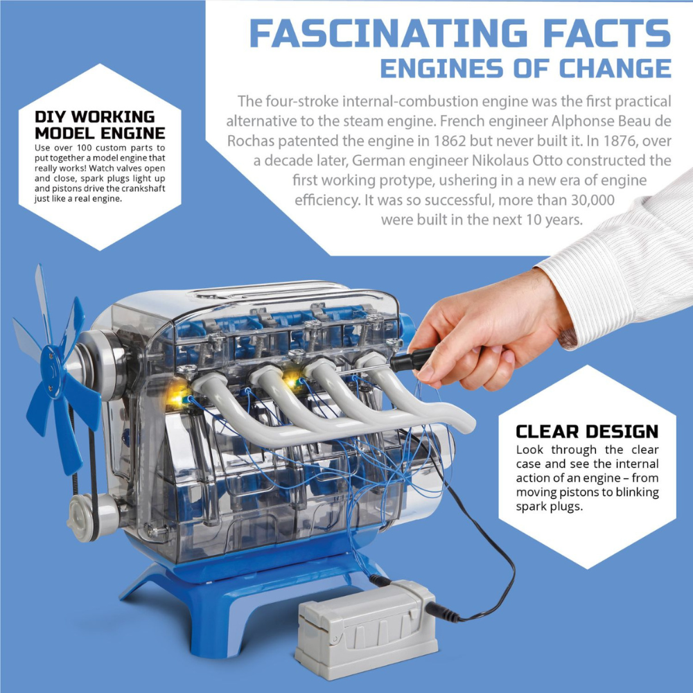 Discovery Building Engine Discovery Model Engine Kit | Science Museum Shop