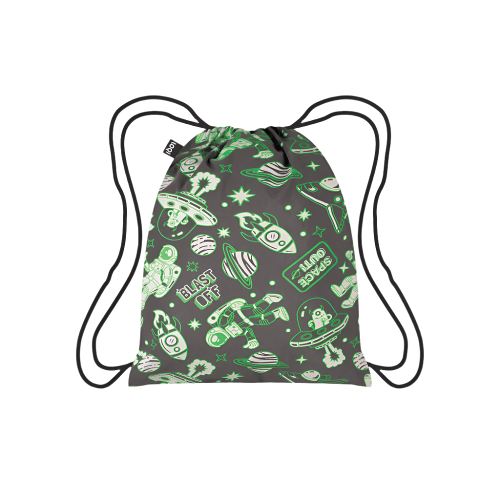 Reflective Space Drawstring Bag