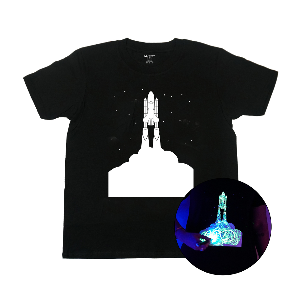 Interactive Glow In The Dark Rocket T-shirt