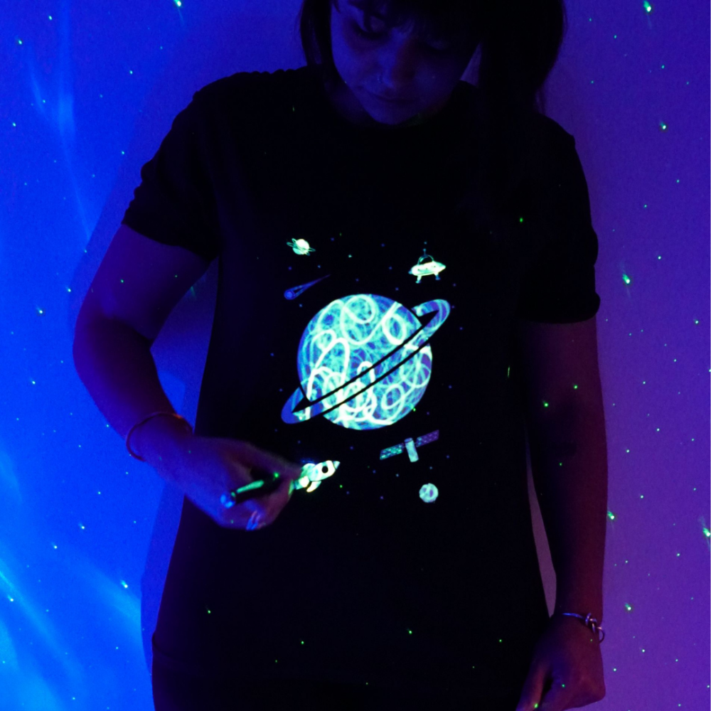 Interactive Glow In The Dark Outer Space T-shirt Clothing - Science Museum Shop