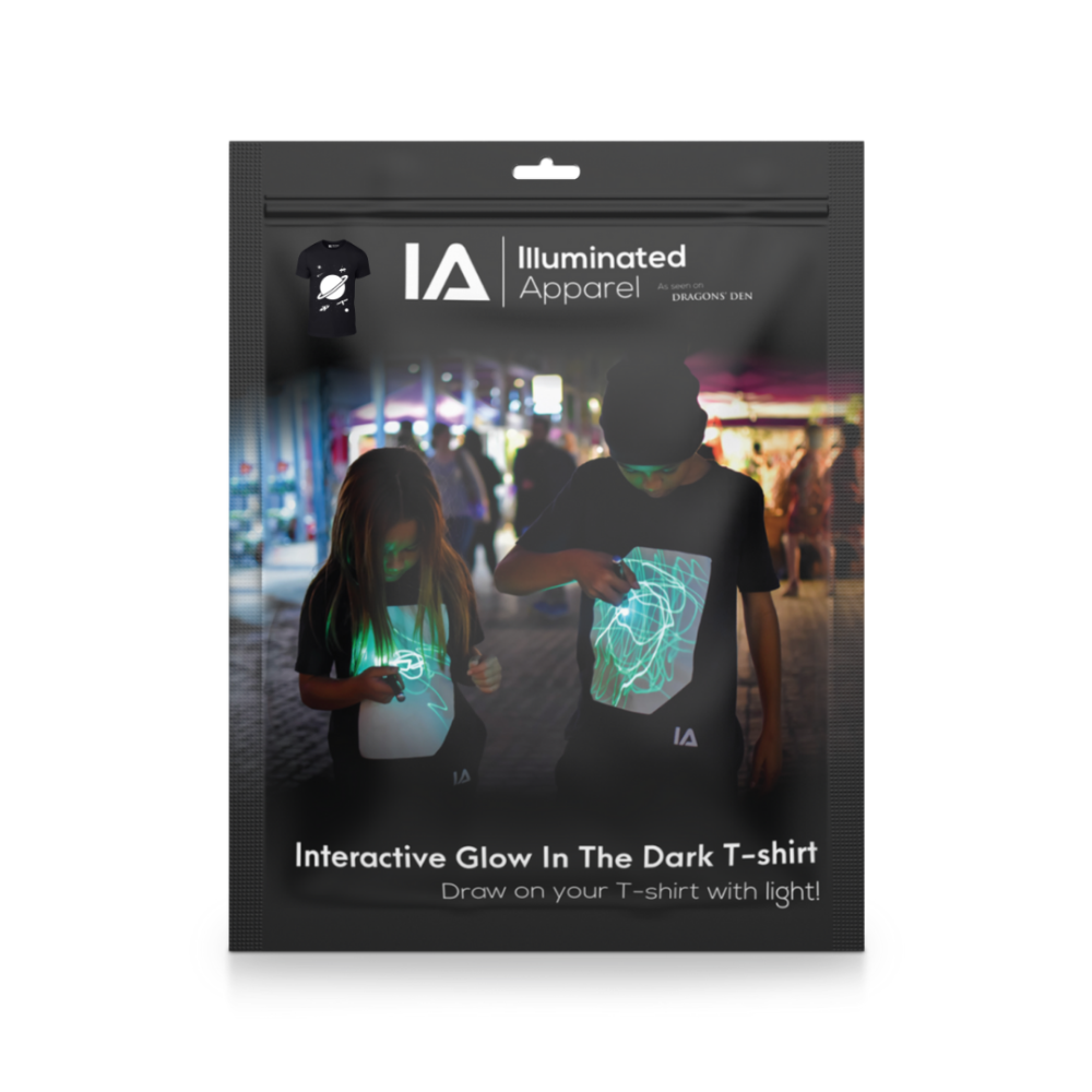 Interactive Glow In The Dark Rocket T-shirt Clothing - Science Museum Shop