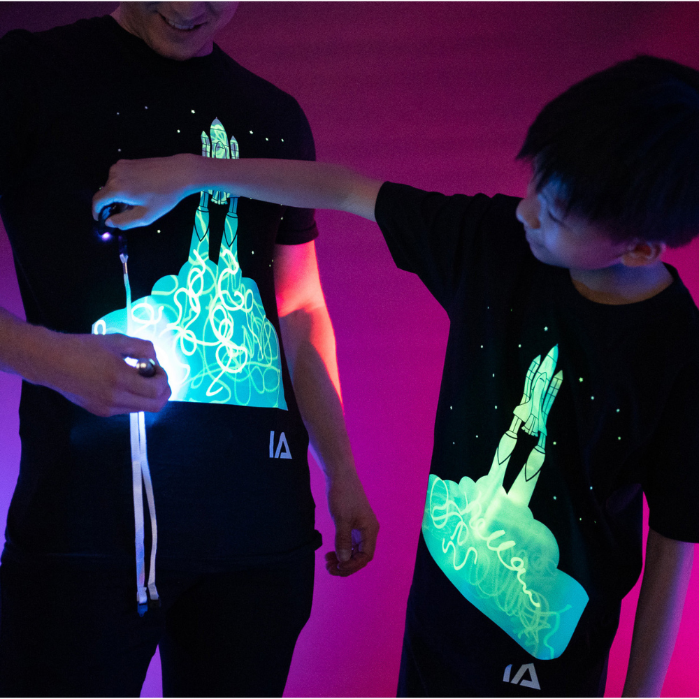 Interactive Glow In The Dark Rocket T-shirt