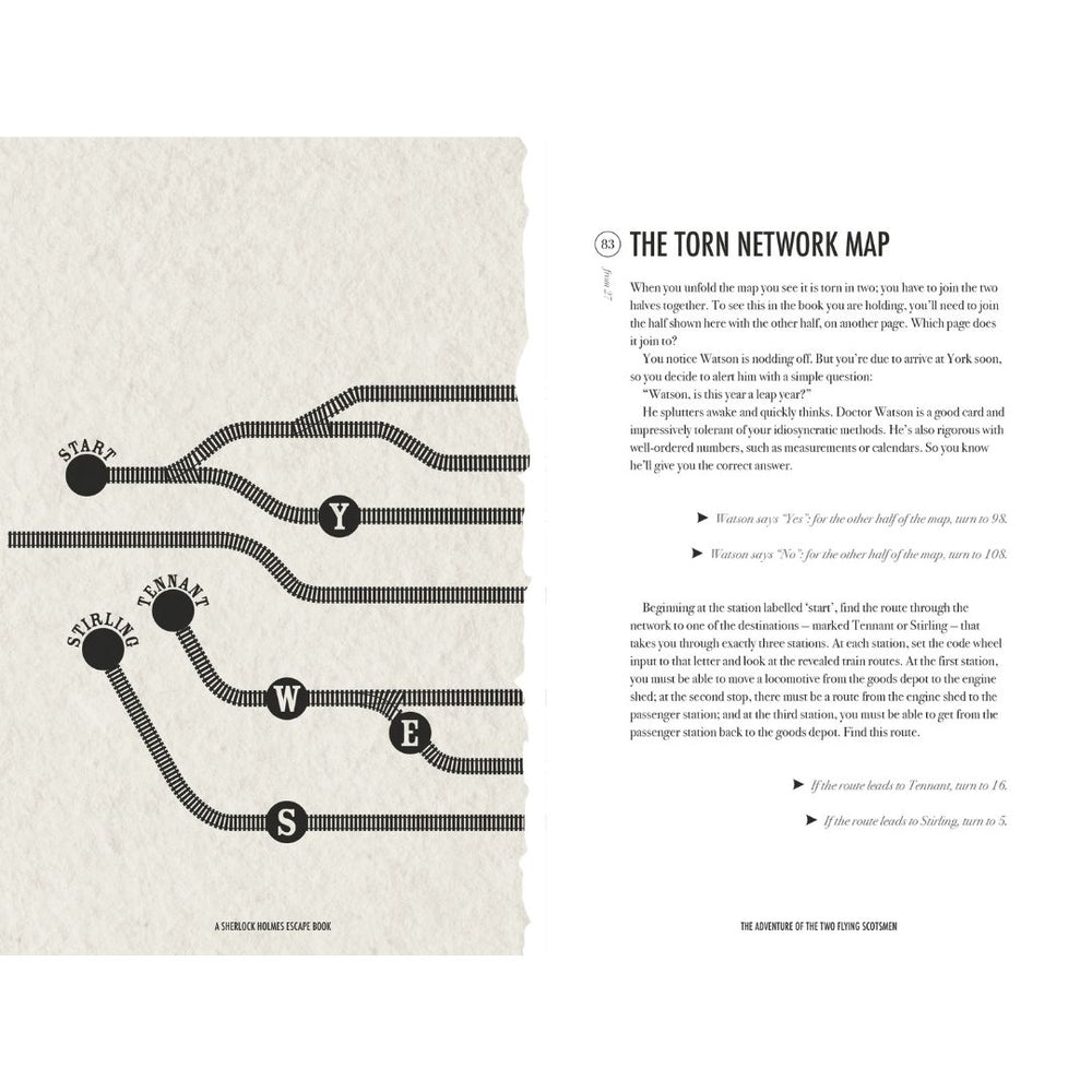 The Adventure of the Two Flying Scotsmen Escape Book Railways - Science Museum Shop