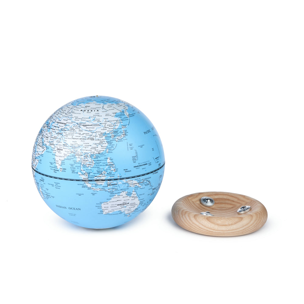 Gingko Design Mini Atlas Globe Lamp - Sky Blue Home Tech - Science Museum Shop
