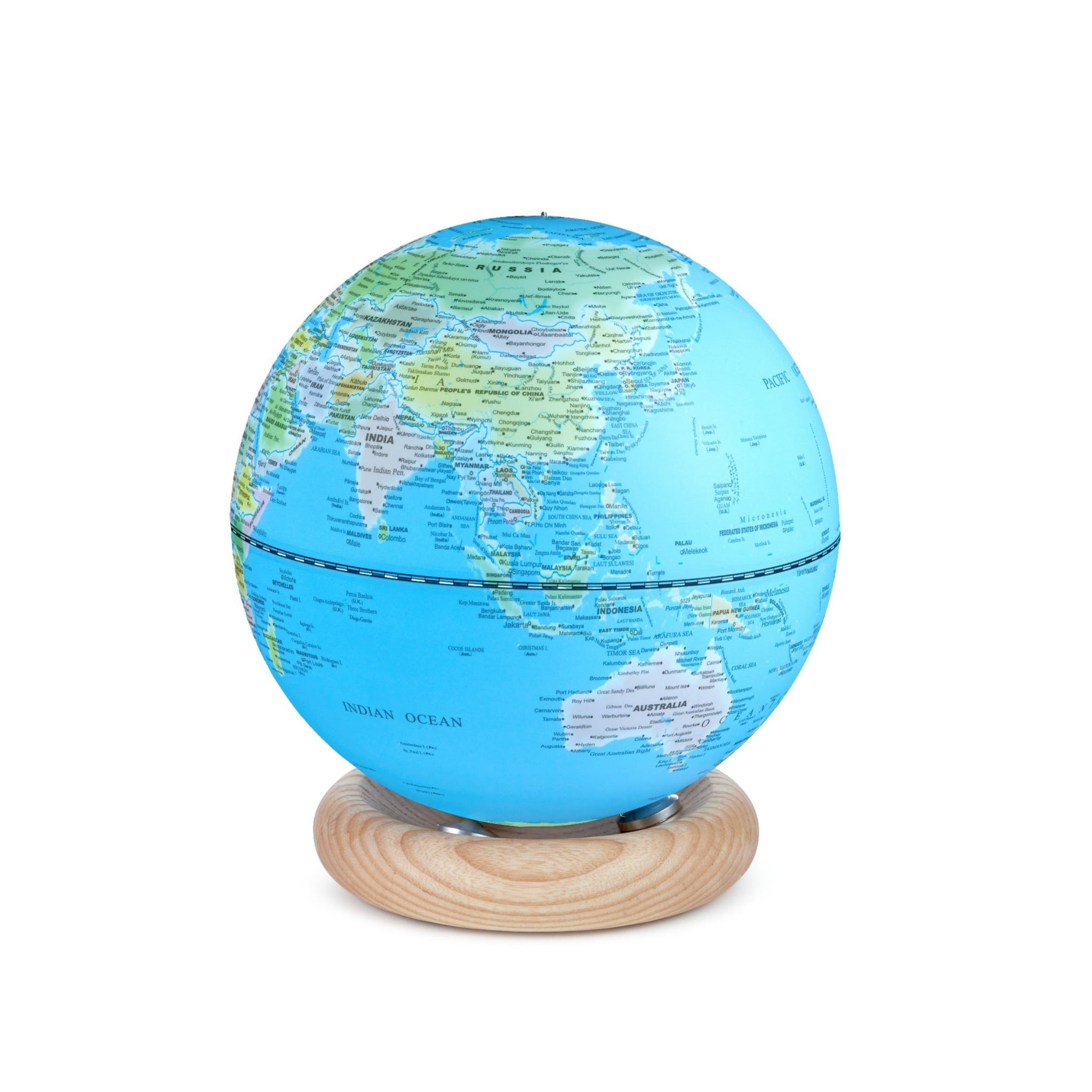 Gingko Design Mini Atlas Globe Lamp - Sky Blue