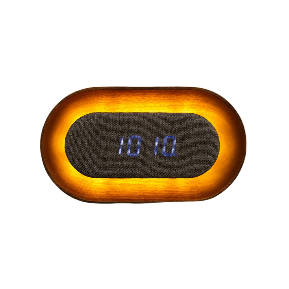 Gingko Design Lumos Oval Clock - Walnut Home Tech - Science Museum Shop