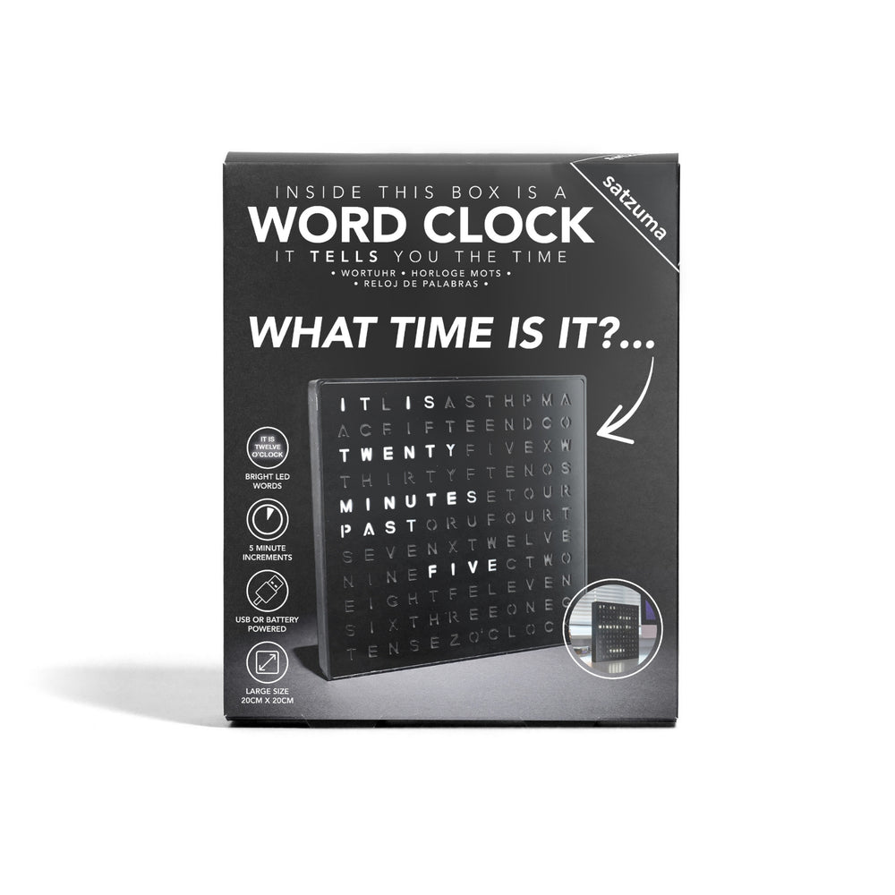 Word Clock Home Tech - Science Museum Shop